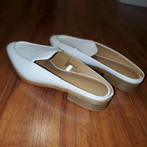 Brand new beige backless loafers. New without tags. Size 5.5